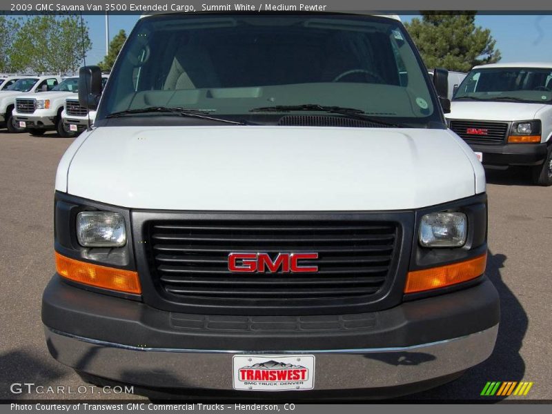 Summit White / Medium Pewter 2009 GMC Savana Van 3500 Extended Cargo
