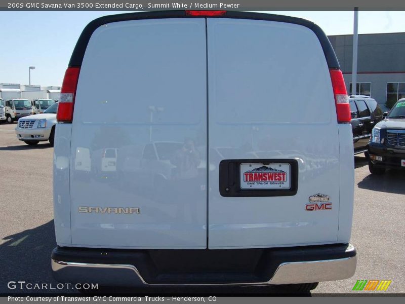 Summit White / Medium Pewter 2009 GMC Savana Van 3500 Extended Cargo