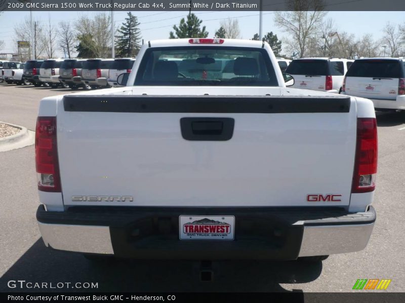 Summit White / Dark Titanium 2009 GMC Sierra 1500 Work Truck Regular Cab 4x4