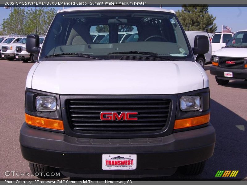 Summit White / Medium Pewter 2009 GMC Savana Van 3500 Extended Cargo