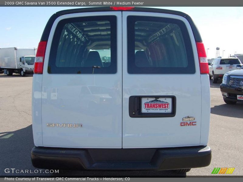 Summit White / Medium Pewter 2009 GMC Savana Van 3500 Extended Cargo