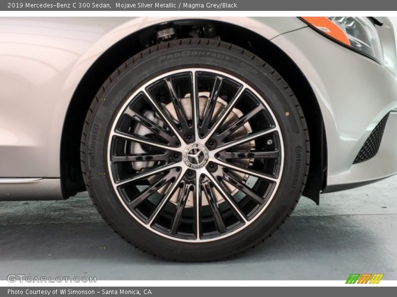 Mojave Silver Metallic / Magma Grey/Black 2019 Mercedes-Benz C 300 Sedan