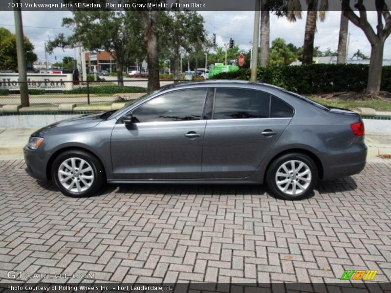 Platinum Gray Metallic / Titan Black 2013 Volkswagen Jetta SE Sedan