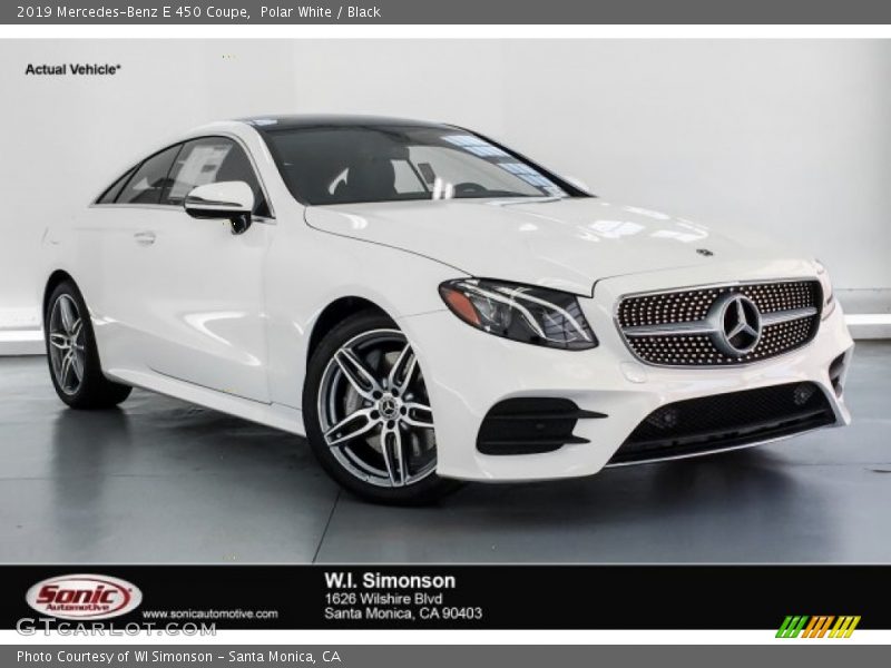 Polar White / Black 2019 Mercedes-Benz E 450 Coupe