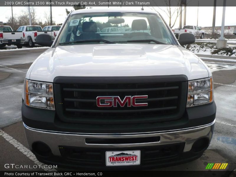 Summit White / Dark Titanium 2009 GMC Sierra 1500 Work Truck Regular Cab 4x4