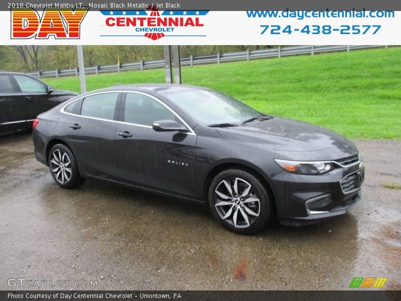 Mosaic Black Metallic / Jet Black 2018 Chevrolet Malibu LT