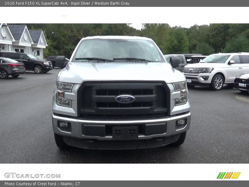 Ingot Silver / Medium Earth Gray 2016 Ford F150 XL SuperCab 4x4