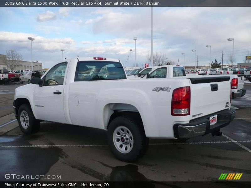 Summit White / Dark Titanium 2009 GMC Sierra 1500 Work Truck Regular Cab 4x4