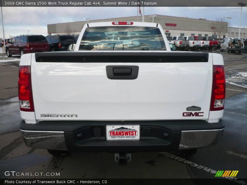 Summit White / Dark Titanium 2009 GMC Sierra 1500 Work Truck Regular Cab 4x4