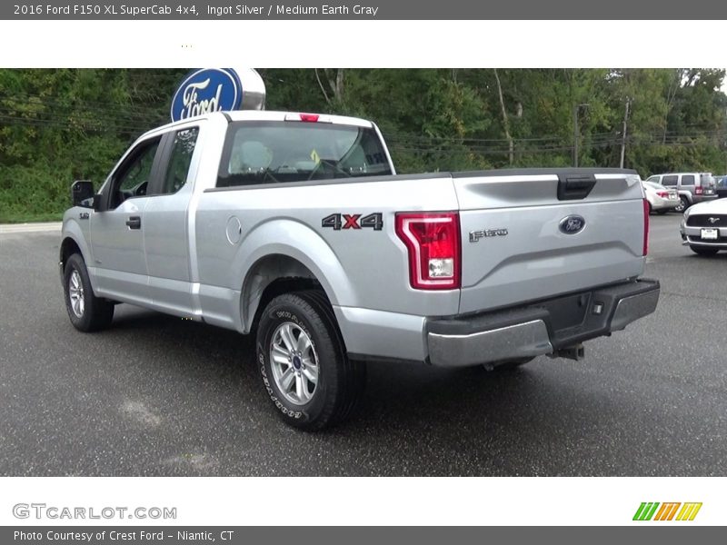 Ingot Silver / Medium Earth Gray 2016 Ford F150 XL SuperCab 4x4