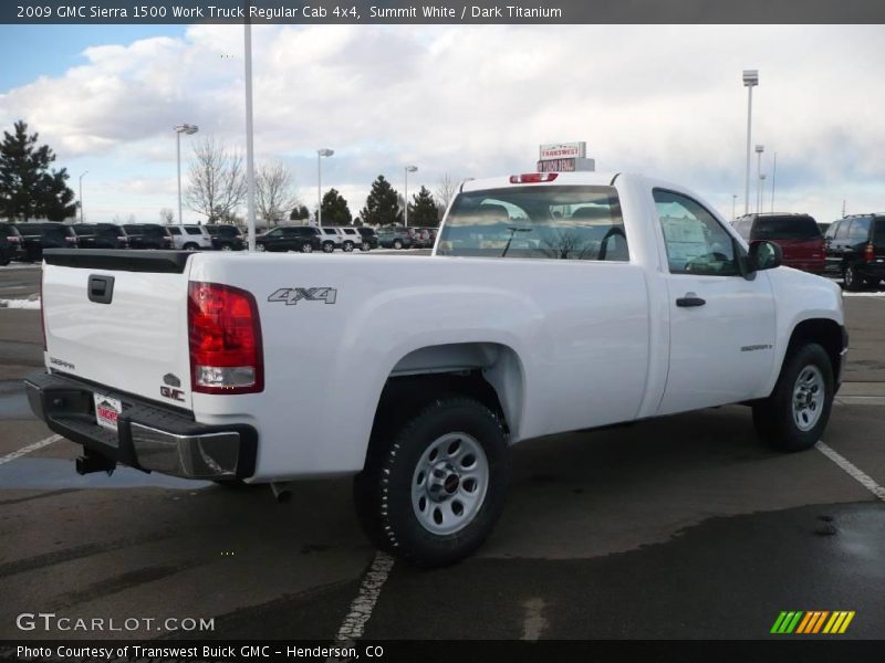 Summit White / Dark Titanium 2009 GMC Sierra 1500 Work Truck Regular Cab 4x4