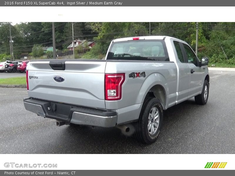 Ingot Silver / Medium Earth Gray 2016 Ford F150 XL SuperCab 4x4