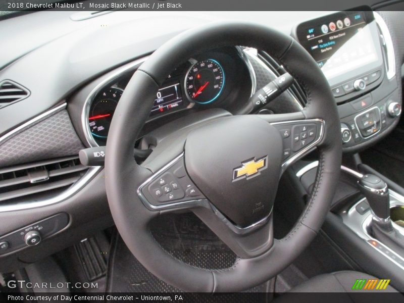 Mosaic Black Metallic / Jet Black 2018 Chevrolet Malibu LT