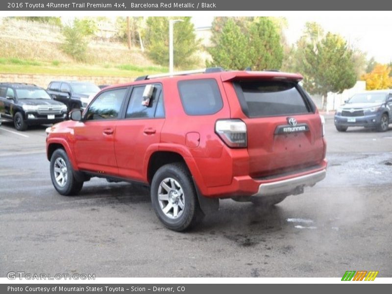 Barcelona Red Metallic / Black 2016 Toyota 4Runner Trail Premium 4x4