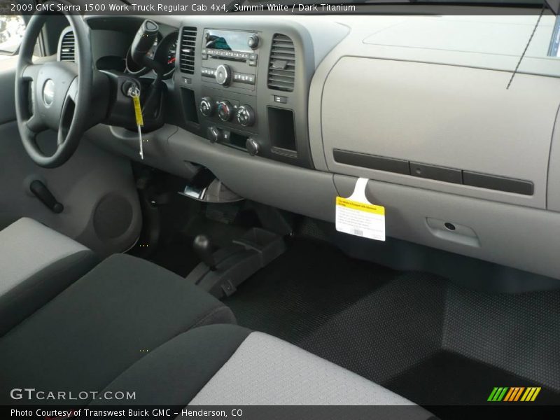 Summit White / Dark Titanium 2009 GMC Sierra 1500 Work Truck Regular Cab 4x4