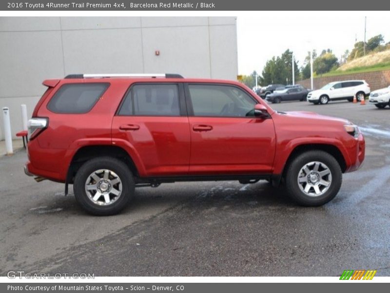 Barcelona Red Metallic / Black 2016 Toyota 4Runner Trail Premium 4x4