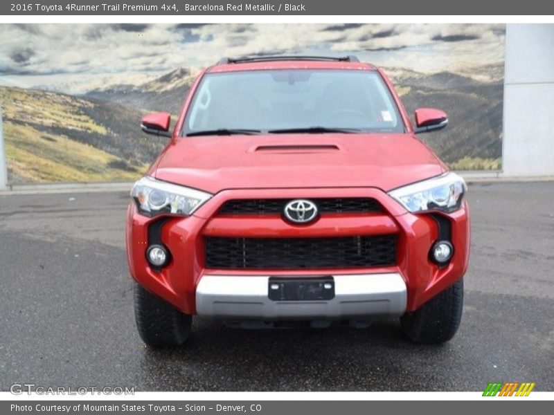 Barcelona Red Metallic / Black 2016 Toyota 4Runner Trail Premium 4x4