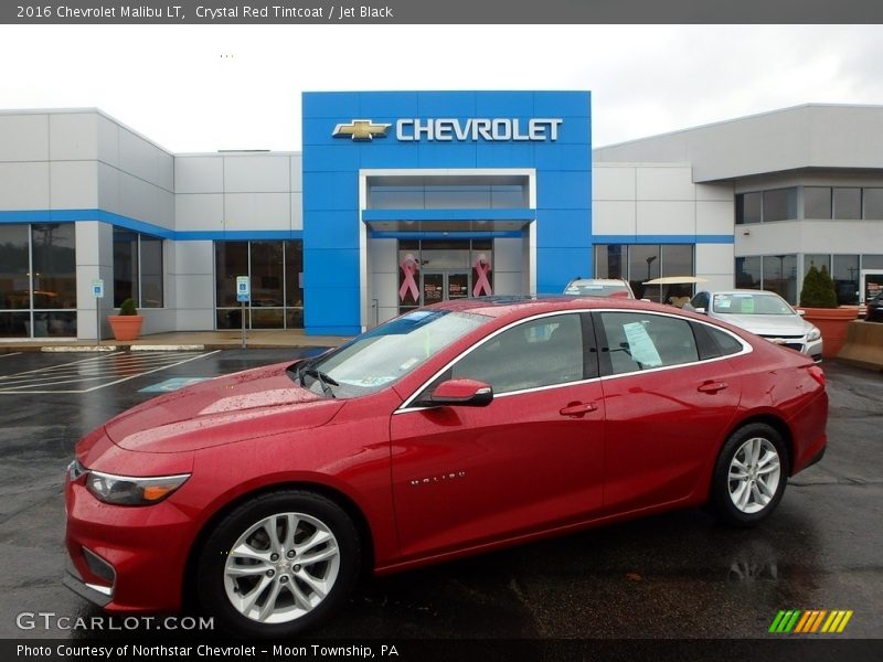 Crystal Red Tintcoat / Jet Black 2016 Chevrolet Malibu LT