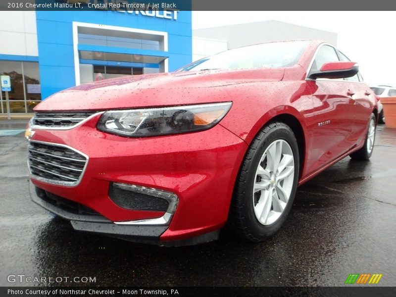 Crystal Red Tintcoat / Jet Black 2016 Chevrolet Malibu LT