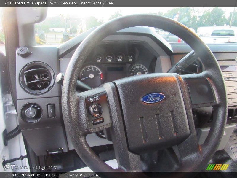 Oxford White / Steel 2015 Ford F250 Super Duty XL Crew Cab