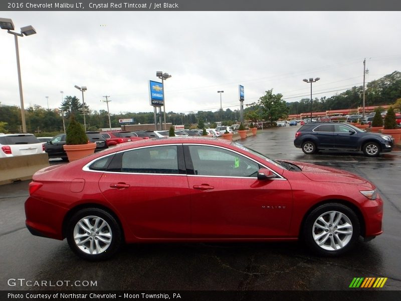 Crystal Red Tintcoat / Jet Black 2016 Chevrolet Malibu LT