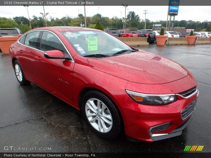 Crystal Red Tintcoat / Jet Black 2016 Chevrolet Malibu LT