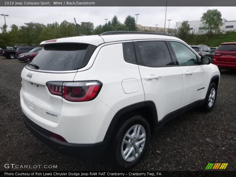 White / Black/Sandstorm 2019 Jeep Compass Sport