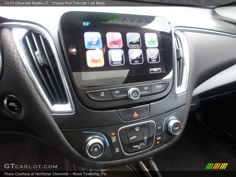 Crystal Red Tintcoat / Jet Black 2016 Chevrolet Malibu LT