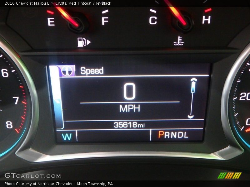 Crystal Red Tintcoat / Jet Black 2016 Chevrolet Malibu LT