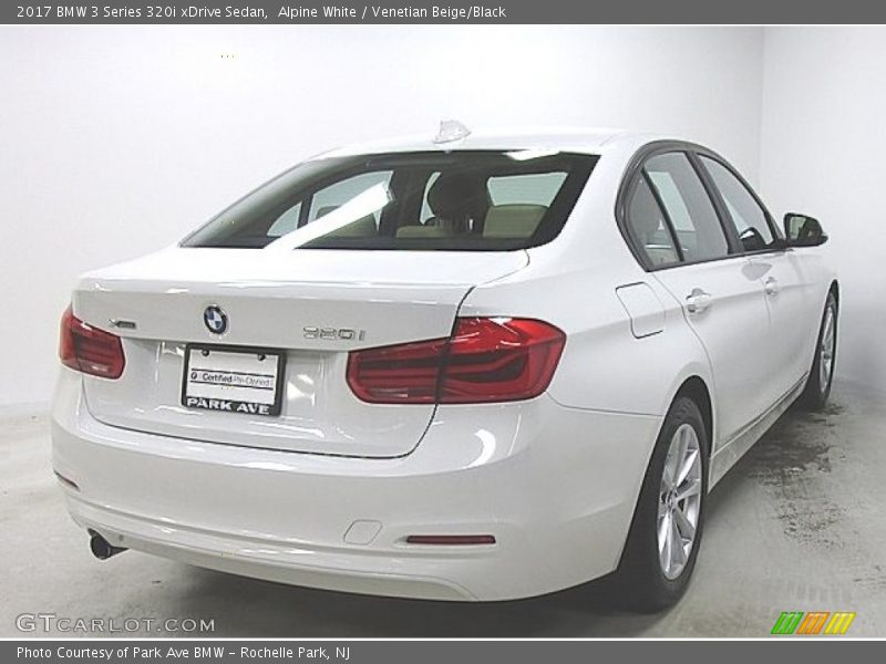 Alpine White / Venetian Beige/Black 2017 BMW 3 Series 320i xDrive Sedan