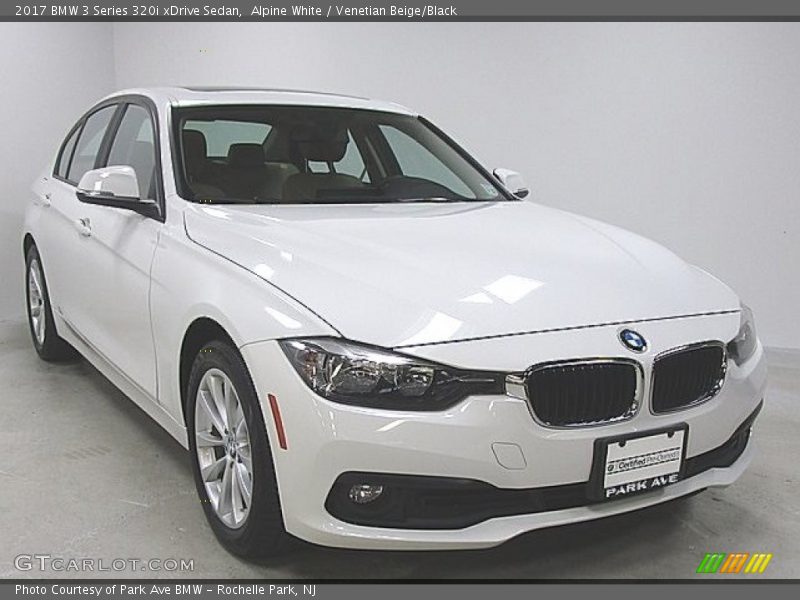 Alpine White / Venetian Beige/Black 2017 BMW 3 Series 320i xDrive Sedan