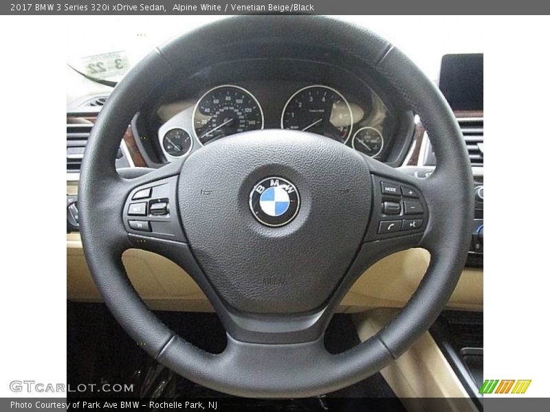 Alpine White / Venetian Beige/Black 2017 BMW 3 Series 320i xDrive Sedan