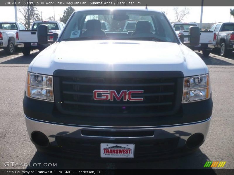 Summit White / Dark Titanium 2009 GMC Sierra 1500 Work Truck Regular Cab