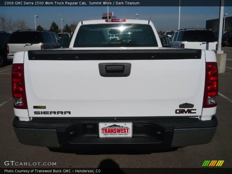 Summit White / Dark Titanium 2009 GMC Sierra 1500 Work Truck Regular Cab