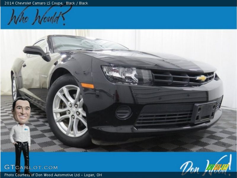 Black / Black 2014 Chevrolet Camaro LS Coupe