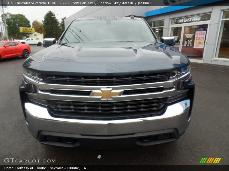 Shadow Gray Metallic / Jet Black 2019 Chevrolet Silverado 1500 LT Z71 Crew Cab 4WD