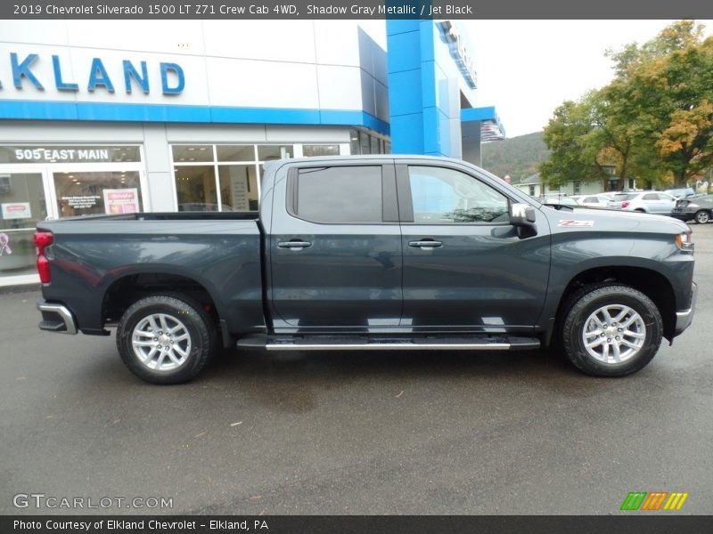 Shadow Gray Metallic / Jet Black 2019 Chevrolet Silverado 1500 LT Z71 Crew Cab 4WD