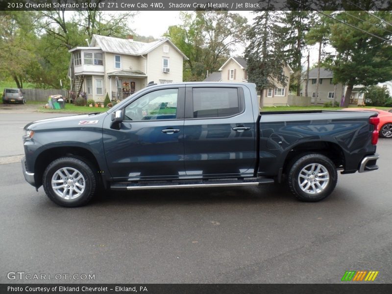 Shadow Gray Metallic / Jet Black 2019 Chevrolet Silverado 1500 LT Z71 Crew Cab 4WD