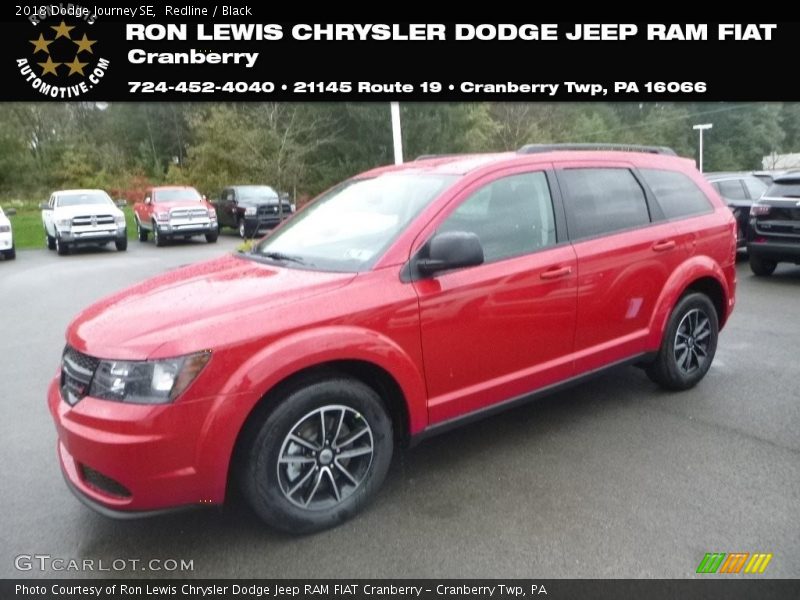 Redline / Black 2018 Dodge Journey SE