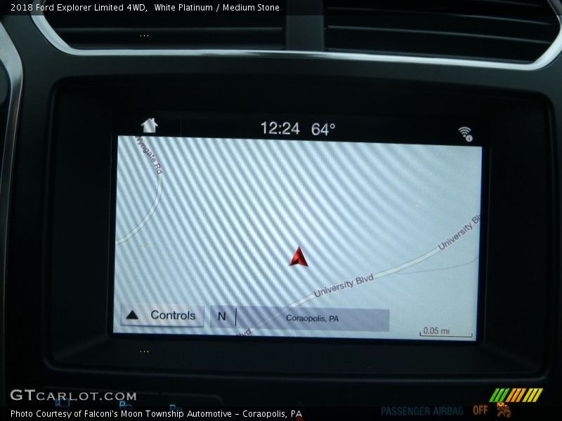 White Platinum / Medium Stone 2018 Ford Explorer Limited 4WD