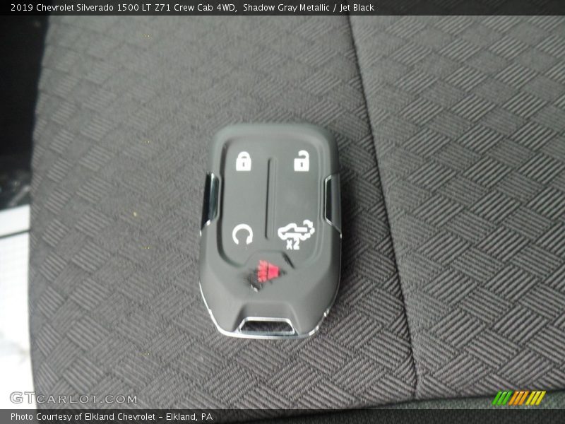 Shadow Gray Metallic / Jet Black 2019 Chevrolet Silverado 1500 LT Z71 Crew Cab 4WD
