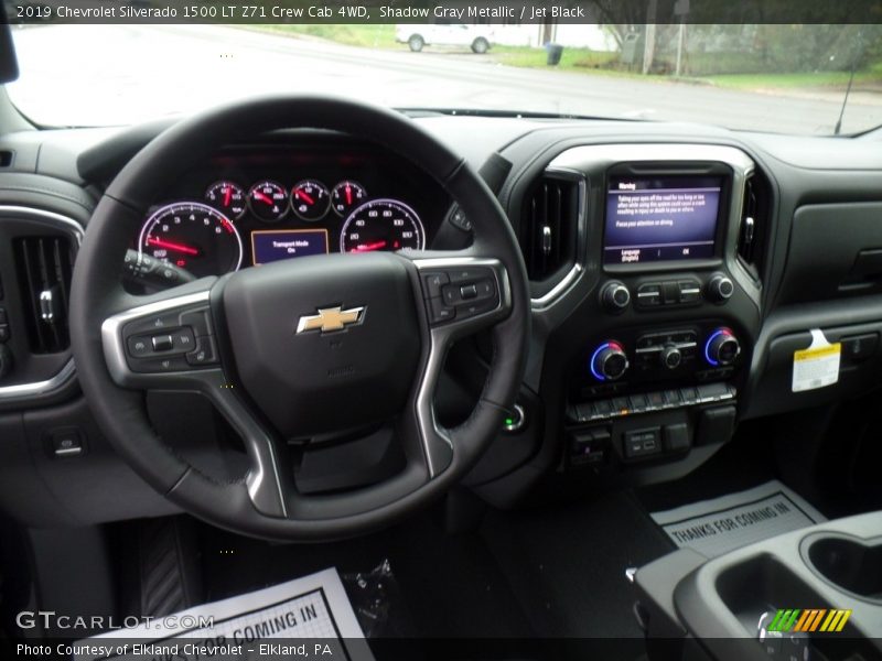 Shadow Gray Metallic / Jet Black 2019 Chevrolet Silverado 1500 LT Z71 Crew Cab 4WD