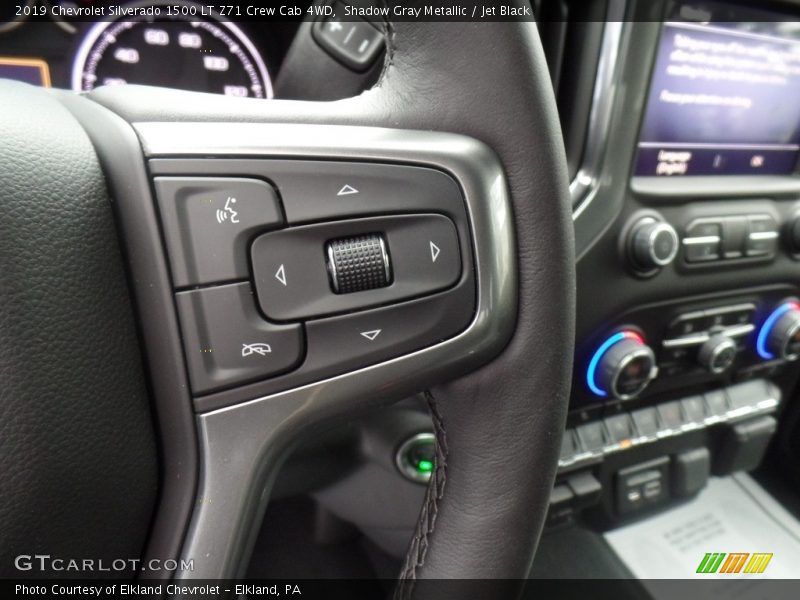 Shadow Gray Metallic / Jet Black 2019 Chevrolet Silverado 1500 LT Z71 Crew Cab 4WD