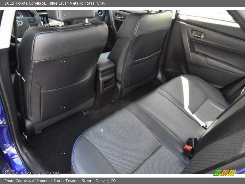 Rear Seat of 2019 Corolla SE