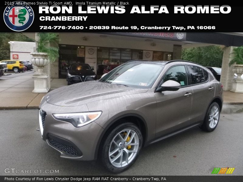 Imola Titanium Metallic / Black 2019 Alfa Romeo Stelvio Ti Sport AWD