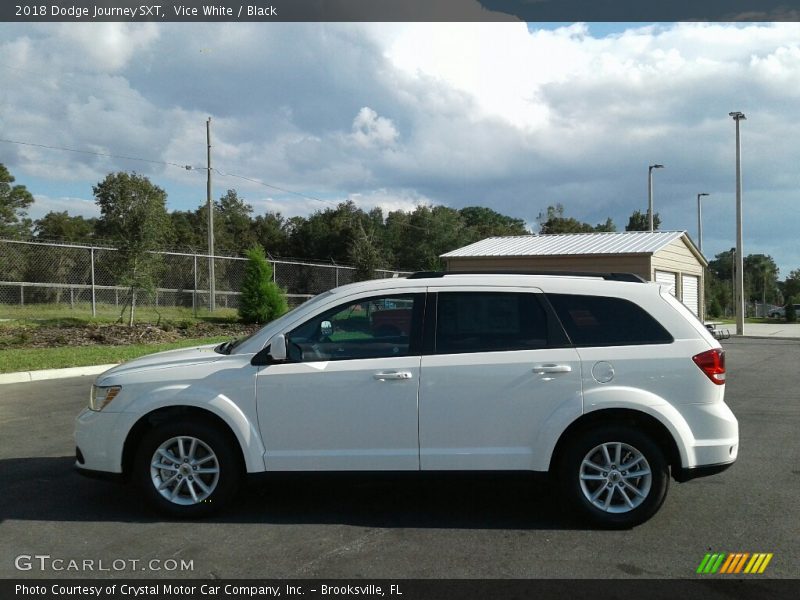Vice White / Black 2018 Dodge Journey SXT