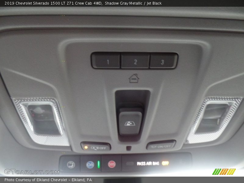 Shadow Gray Metallic / Jet Black 2019 Chevrolet Silverado 1500 LT Z71 Crew Cab 4WD