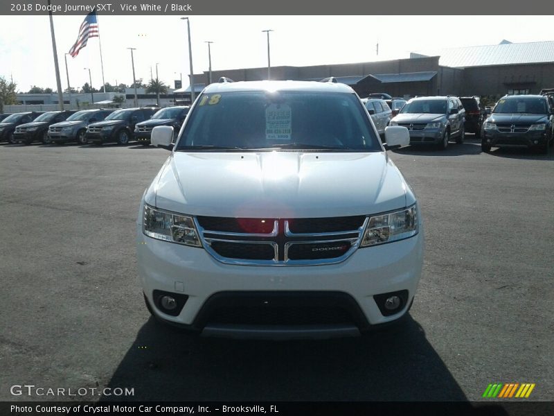 Vice White / Black 2018 Dodge Journey SXT