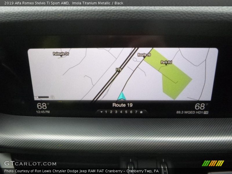 Navigation of 2019 Stelvio Ti Sport AWD