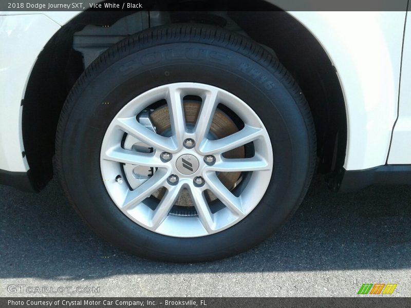Vice White / Black 2018 Dodge Journey SXT